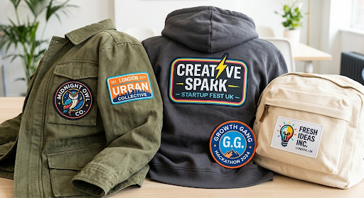 custom printed patches on gear