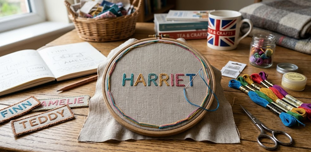 stitch embroidery name patches