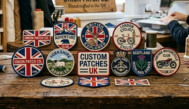 Custom patches in a UK manufacturing facility.